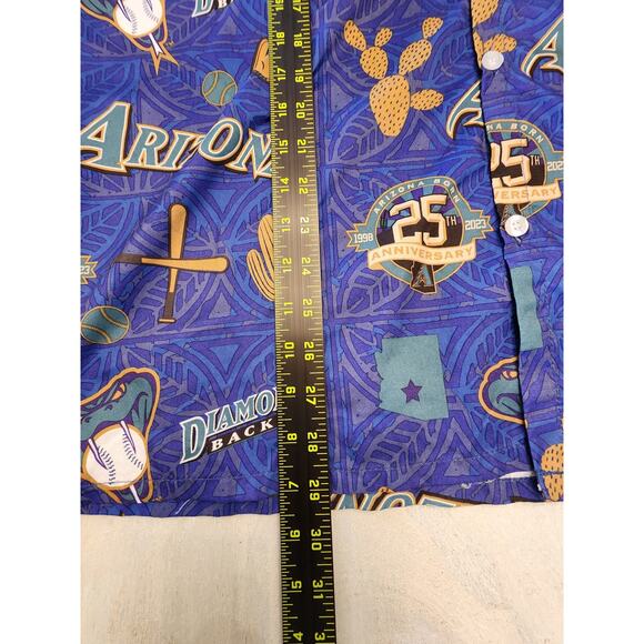 Arizona Diamondbacks 25th Anniversary Button up Mens SZ XL - Picture 9 of 10